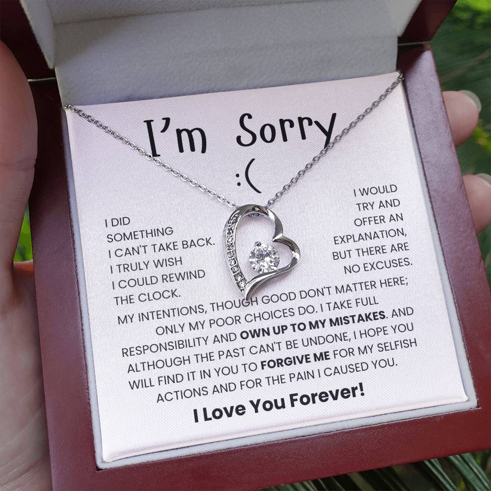 I'm-Sorry Necklace for Her- Meaningful Sorry Gift