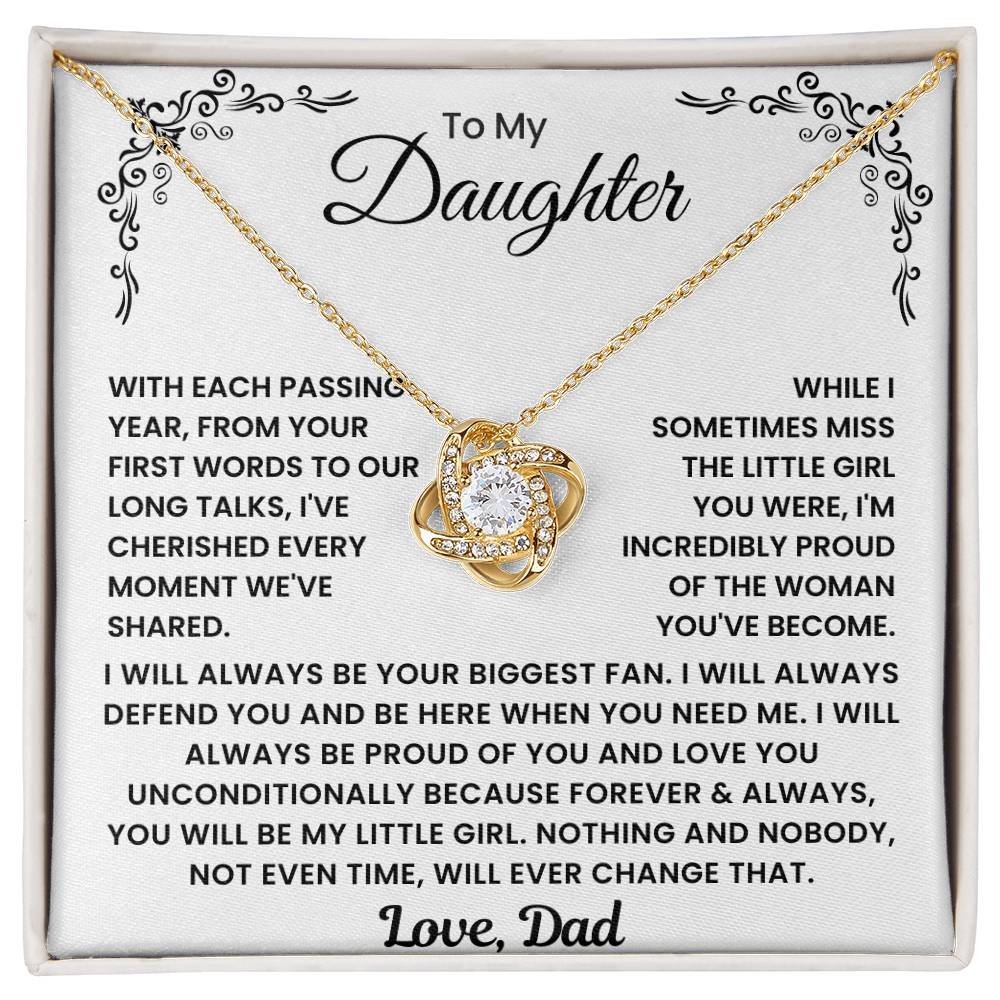 Daughter Necklace Gift from Dad - Opal321