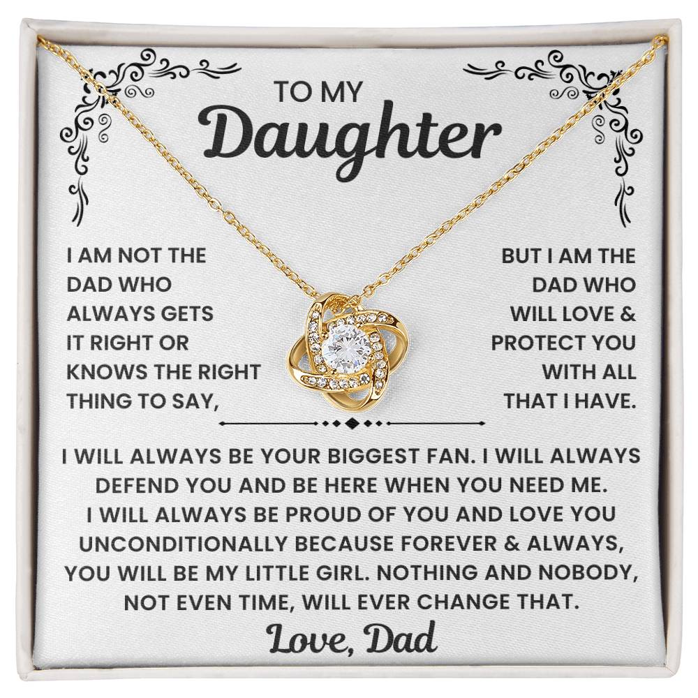 To My Daughter - I Will Always Be Your Biggest Fan - Love Dad Necklace