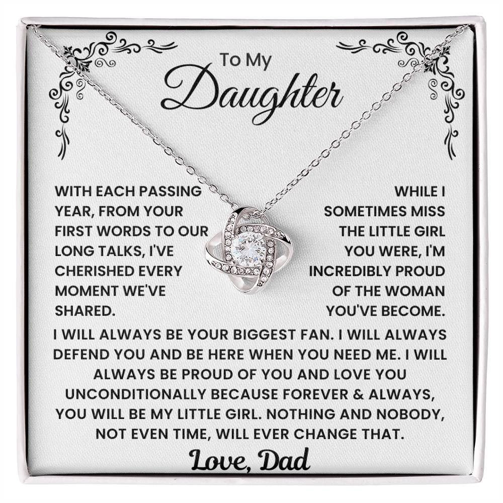 Daughter Necklace Gift from Dad - Opal321