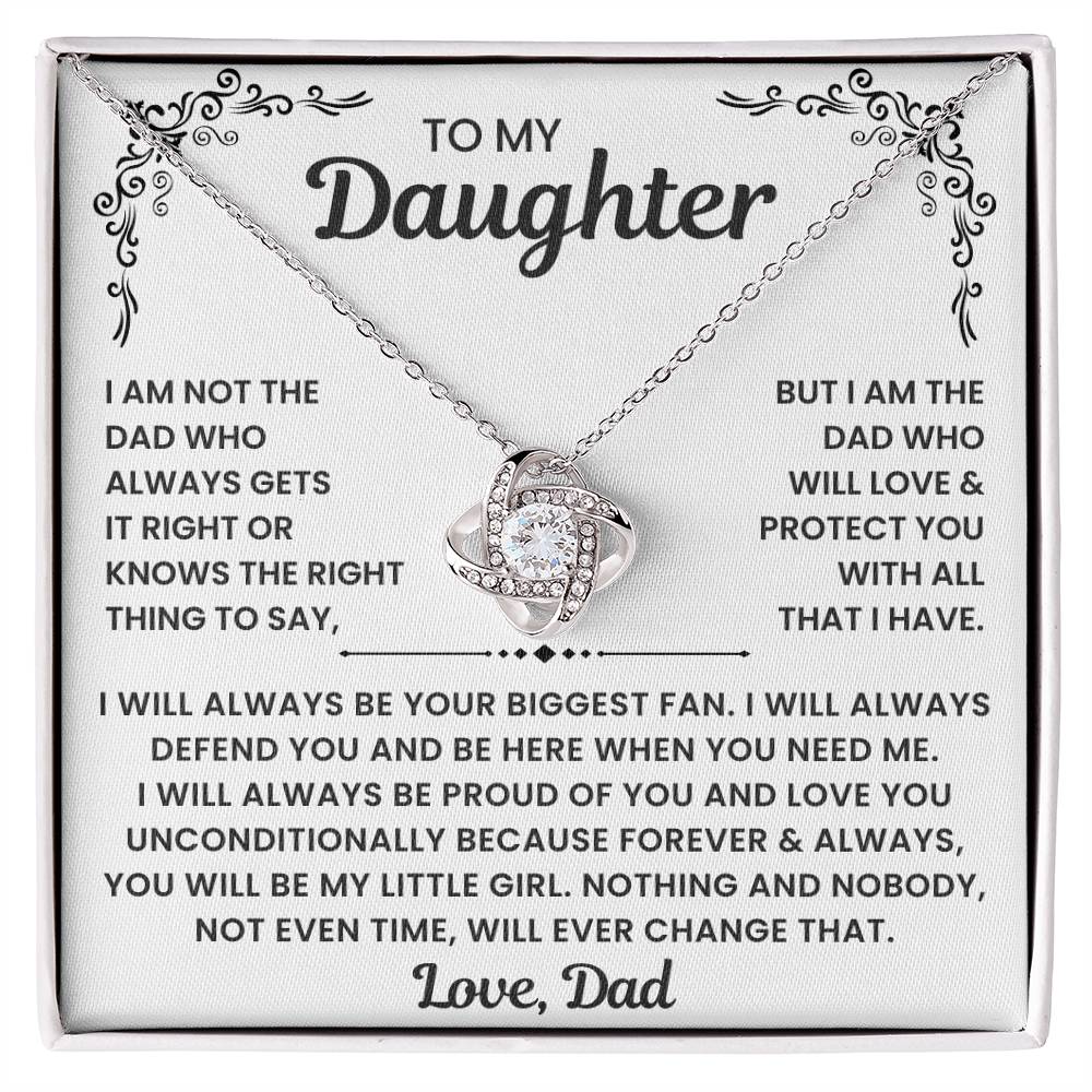 To My Daughter - I Will Always Be Your Biggest Fan - Love Dad Necklace