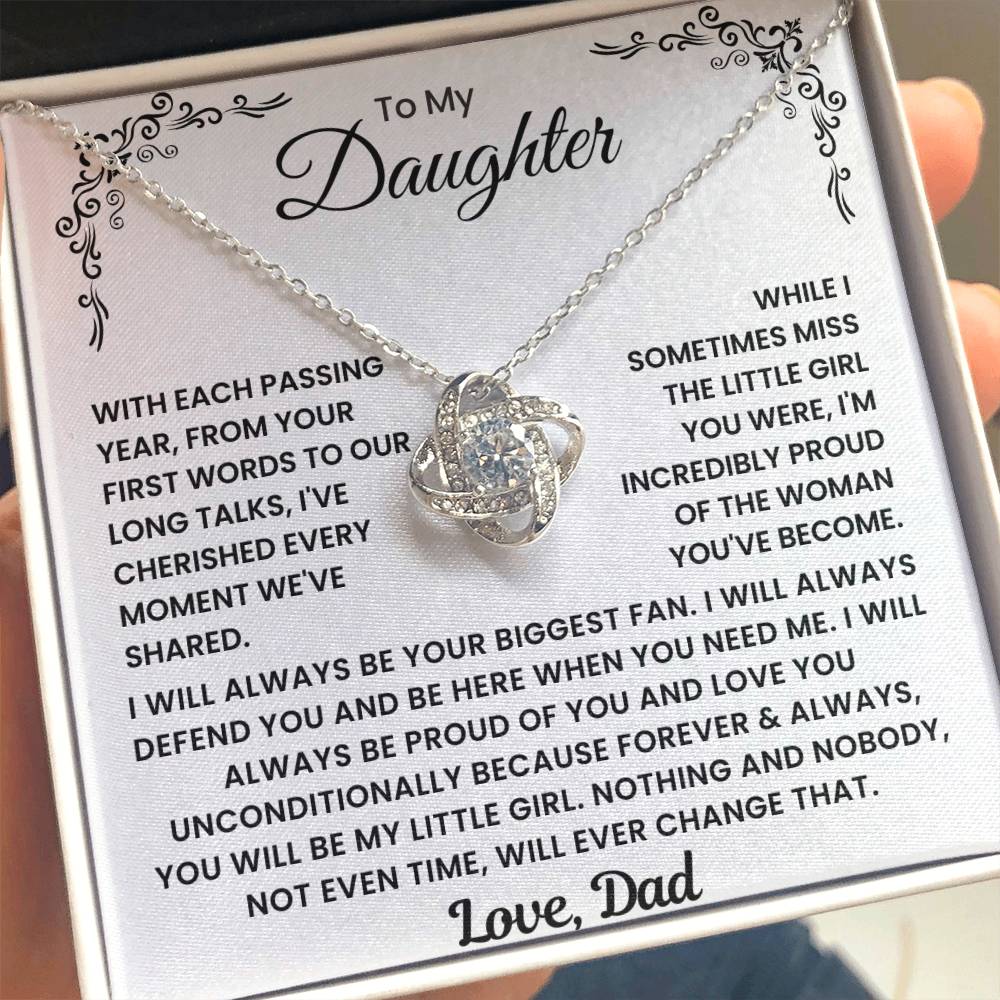 Daughter Necklace Gift from Dad - Opal321