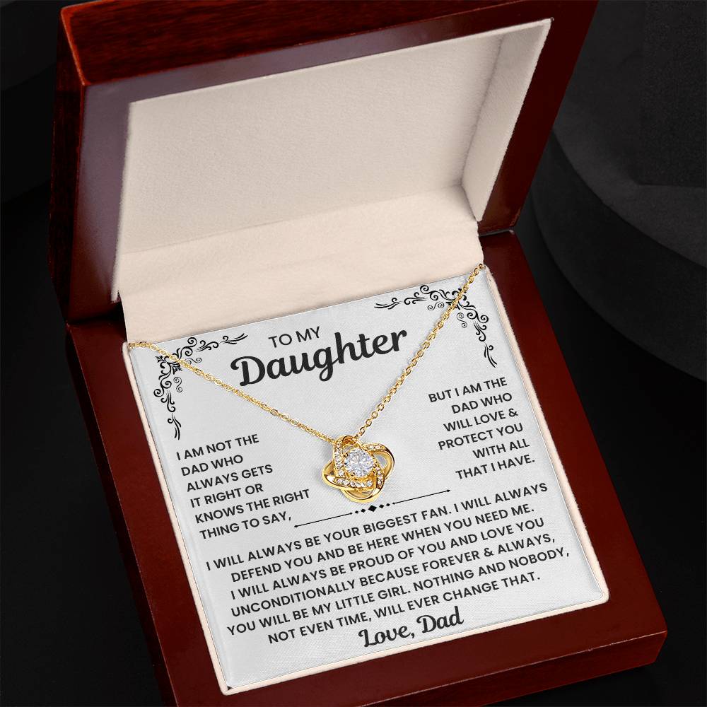 To My Daughter - I Will Always Be Your Biggest Fan - Love Dad Necklace