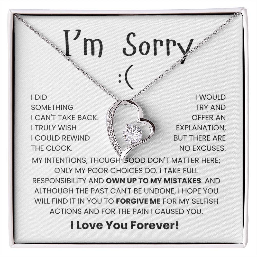 I'm-Sorry Necklace for Her- Meaningful Sorry Gift