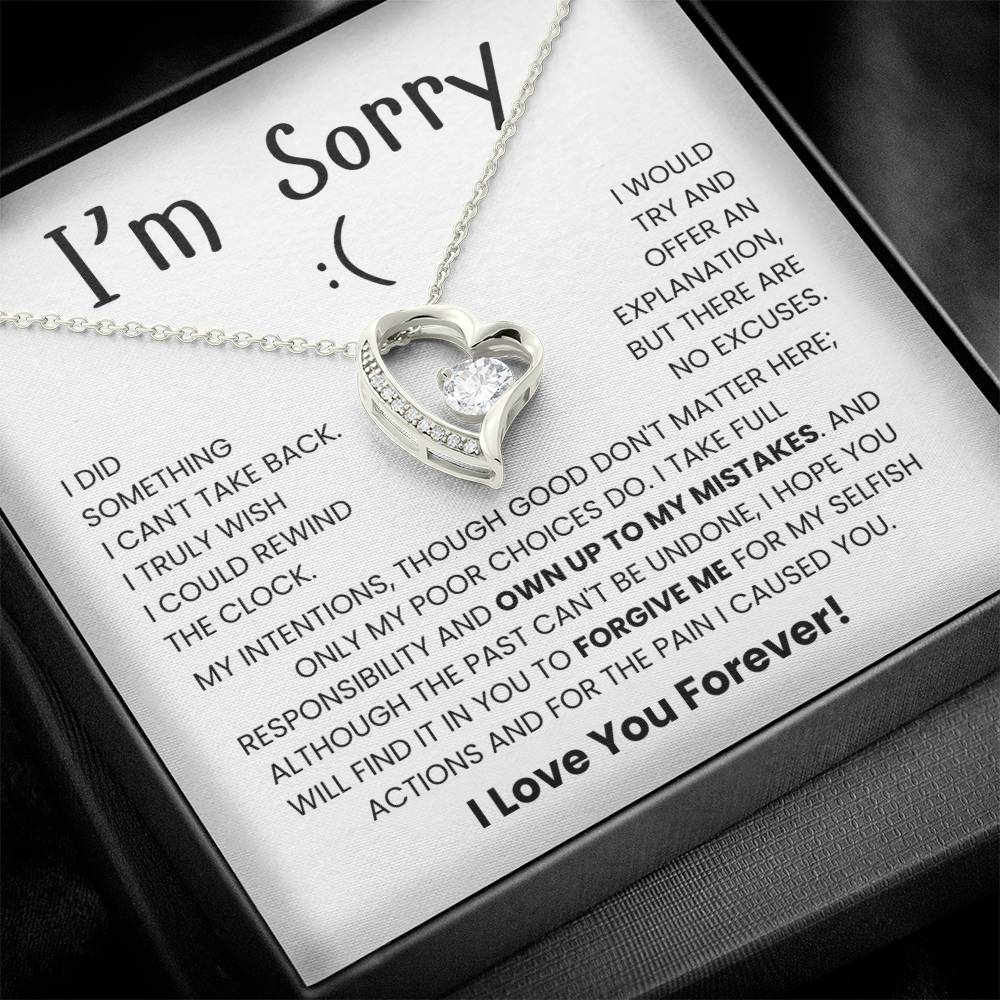 I'm-Sorry Necklace for Her- Meaningful Sorry Gift
