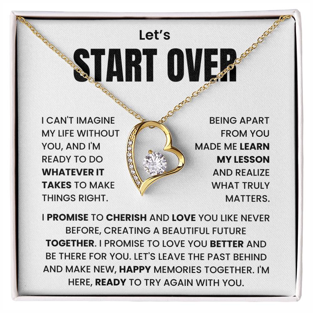 Let's Start Over - Forever Necklace