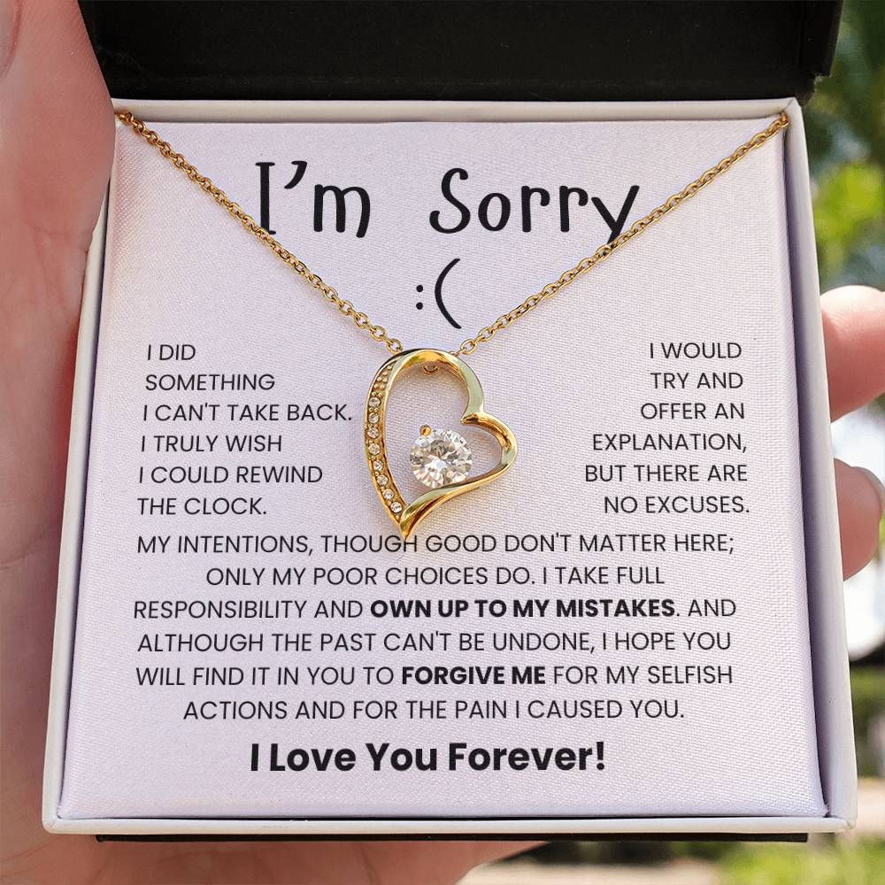 I'm-Sorry Necklace for Her- Meaningful Sorry Gift